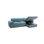 LIKA Sofa-bed with pull-out pouffes and container