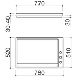 80 cm built-in Thalas hob