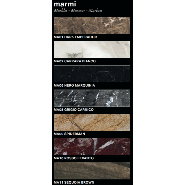 BIARRITZ Blagovaonski stol s mramornom pločom