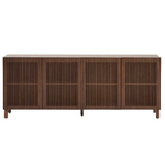 BEYLA  Sideboard in ash veneer and solid ash wood with walnut finish 181 x 71.5cm FSC 100%