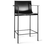 OMBRA Upholstered high stool with armrests - Upotpuni prostor