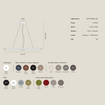 SOL H2 Viseća svjetiljka s panelom za upijanje zvuka