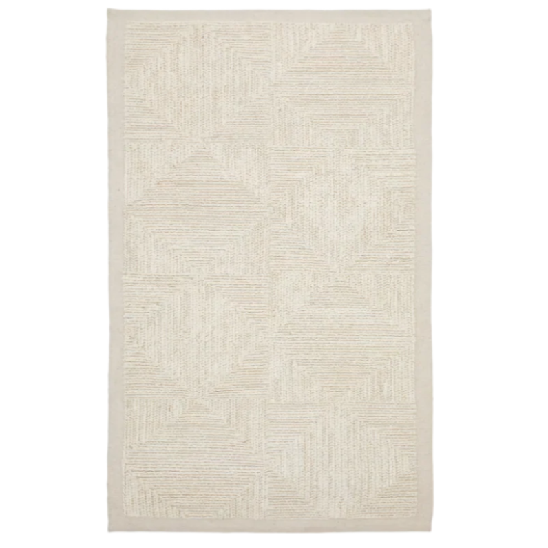 SICALI White jute rug 160 x 230 cm
