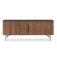 RIGADIN sideboard with metal / marble-stone top