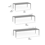 NUDE Vanjski pravokutni proširivi blagovaonski stol