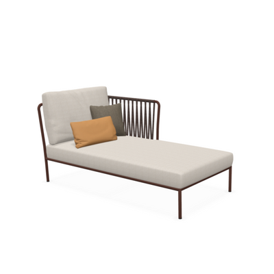 NIDO Outdoor hand-woven right chaise longue module