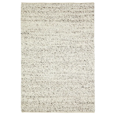 MANILVA Rug in wool and brown cotton, 200 x 300 cm