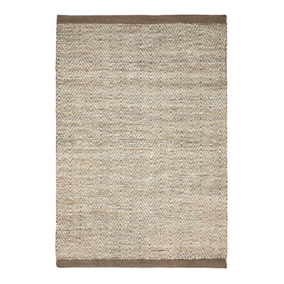ARPE Beige jute jacquard rug 160 x 230cm
