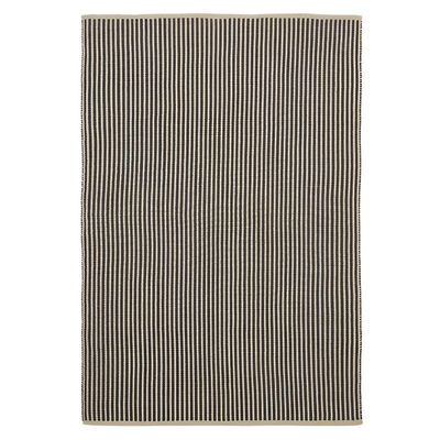 SATANCA Bež i crni prugasti tepih od sintetičkih vlakana 160 x 230 cm