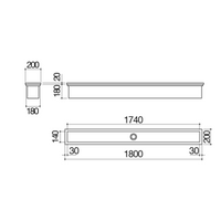 180 cm built-in channel