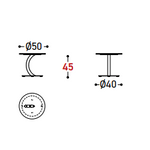 FLEXION Vanjski klub stolić