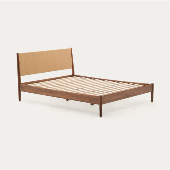 ELAN krevet od furnira i punog oraha za madrac veličine 160 cm