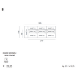 SAMET B - Modularna sofa s jastucima