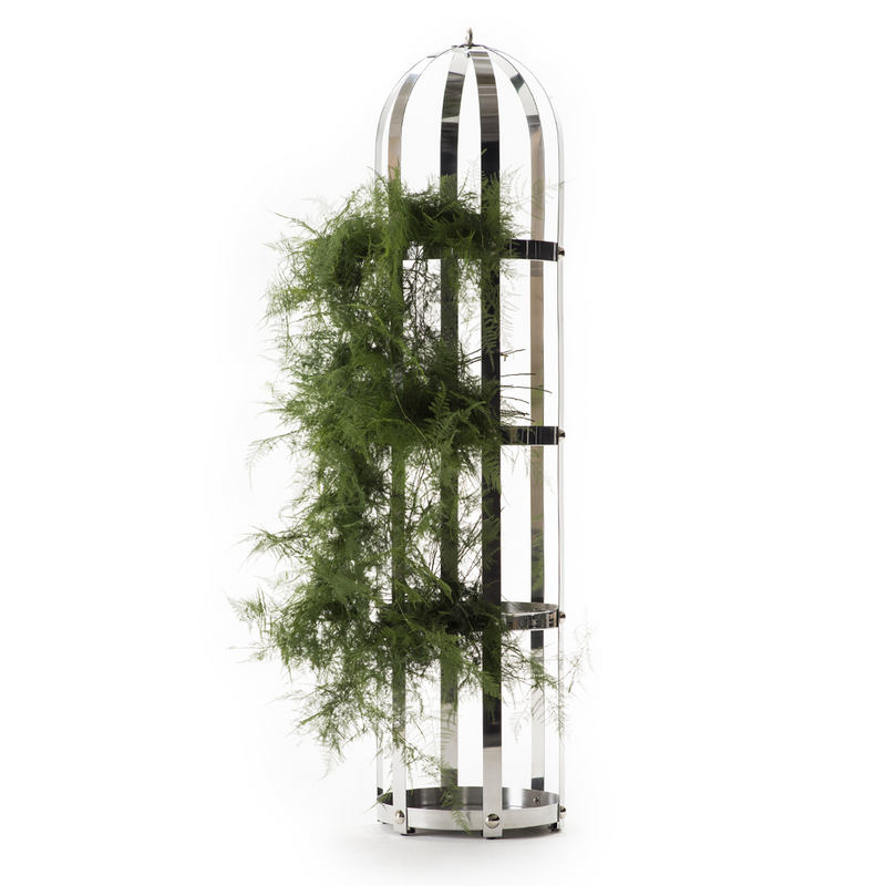 LA GABBIA Regal od čelika i aluminija