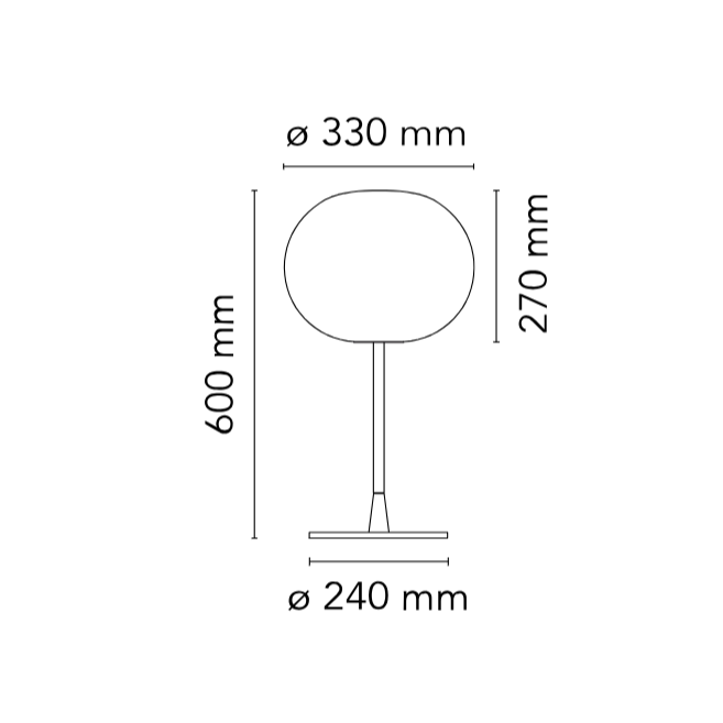 GLO-BALL stolna lampa
