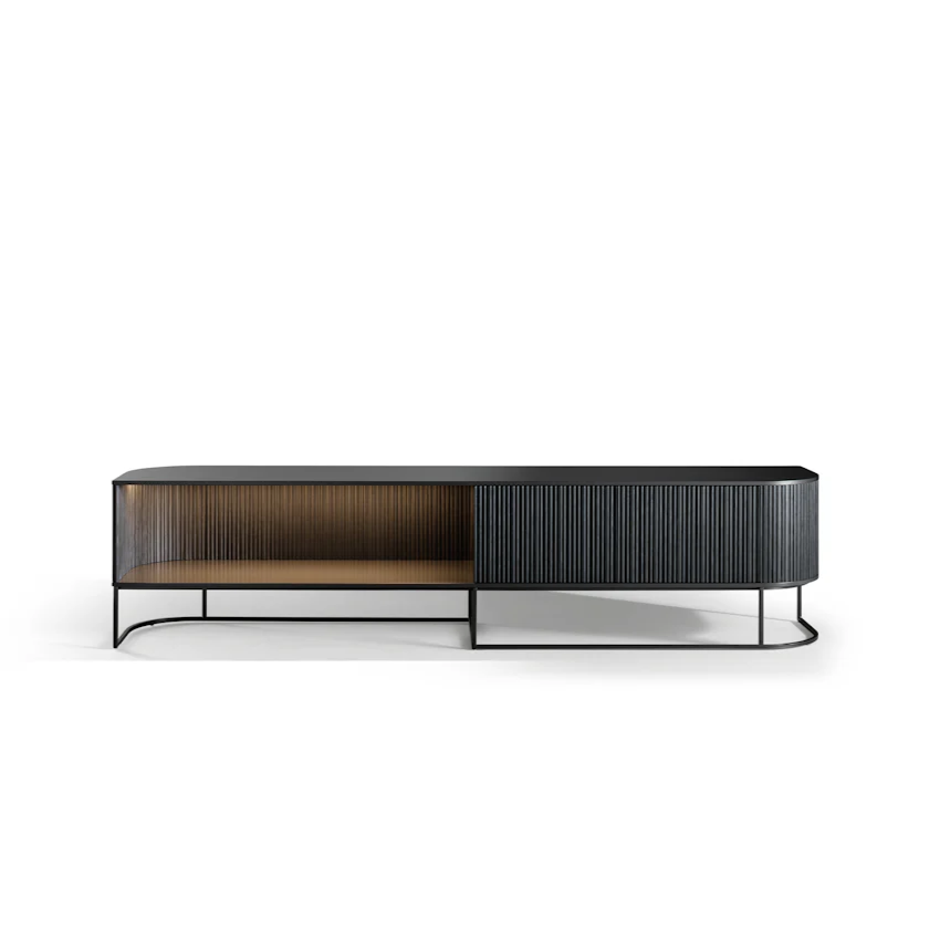 DUNE TV STAND with shaped base – Upotpuni prostor