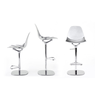 MAMMAMIA STOOL, aluminium with mirror finish