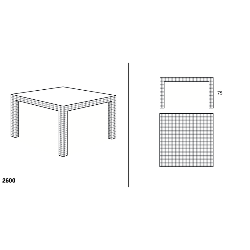 Quaderna 2600 Table