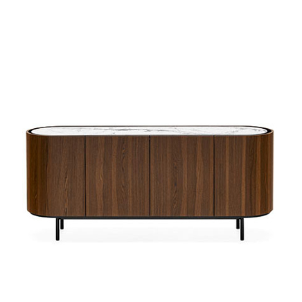 LAKE Komoda s 4 vrata i keramičkom pločom