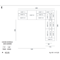 SAMET E - Modular Sofa with cushions