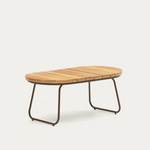 SALGUER Vanjski stolić za kavu od masivnog bagrema i smeđeg čelika