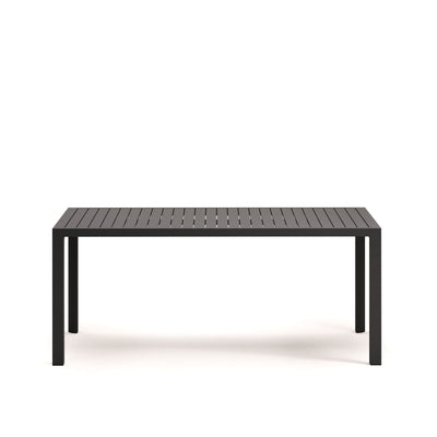 CULIP Aluminium outdoor table in powder coated grey finish, 180 x 90 cm