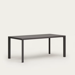 CULIP Aluminium outdoor table in powder coated grey finish, 180 x 90 cm