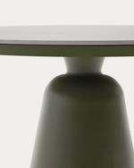 TUDONS Vanjski stol od aluminija u zelenoj keramičkoj ploči, Ø120 cm