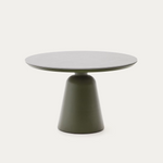TUDONS Vanjski stol od aluminija u zelenoj keramičkoj ploči, Ø120 cm