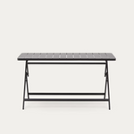 TORRETA Sklopivi vanjski stol od aluminija s tamno sivom završnom obradom 140 x 70 cm