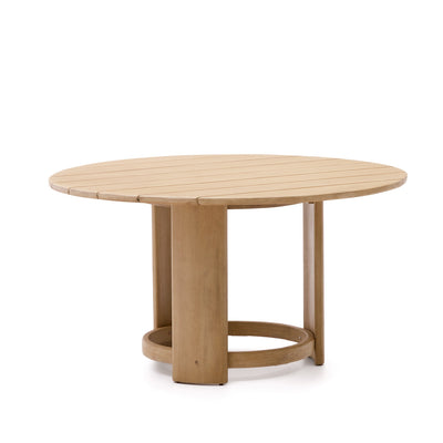 XORIGUER Round table in solid eucalyptus wood, Ø140 cm, 100% FSC