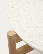 POLA Stol za kavu od Čvrstog drva eukaliptusa i cementa, Ø 84,4 cm