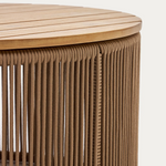 DANDARA Stol za kavu izrađen od čelika, korda i 100% FSC masivnog drva akacije