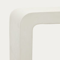 AIGUABLAVA Console table in white cement, 120 x 80 cm