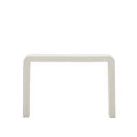 AIGUABLAVA Console table in white cement, 120 x 80 cm