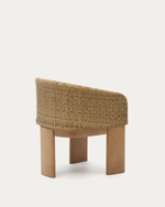 XORIGUER Chair in synthetic rattan and solid eucalyptus wood