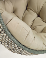 CIRA Hanging armchair with light/dark grey multicolour base