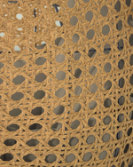 CIRA Hanging armchair with dark/light grey base with natural finish