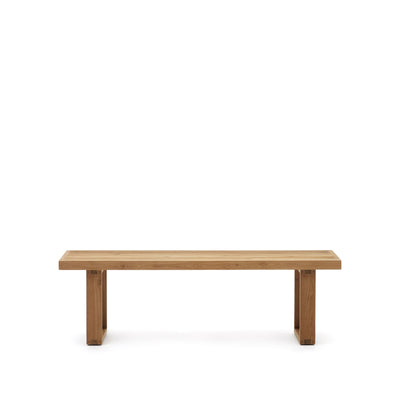 CANADELL Outdoor solid recycled teak bench, 170/130 cm