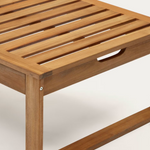 SULAMITA Outdoor sun lounger made from solid acacia wood