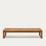 SULAMITA Outdoor sun lounger made from solid acacia wood