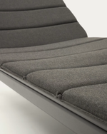 MARCONA Aluminium sun lounger in a black paint finish