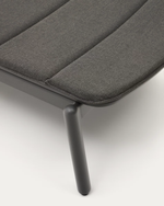 MARCONA Aluminium sun lounger in a black paint finish