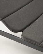 MARCONA Aluminium sun lounger in a black paint finish