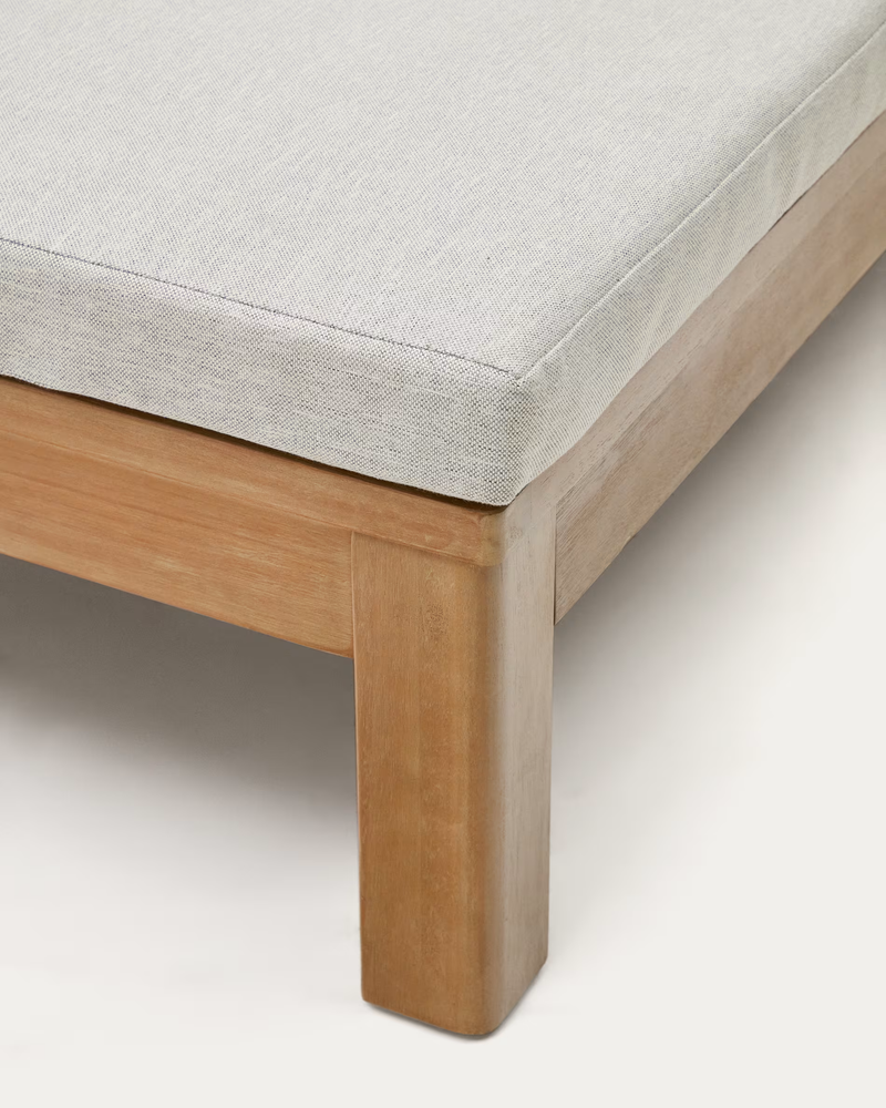 SONSAURA Dvostruka ležaljka izrađena od 100% FSC čvrstog drva eukaliptusa