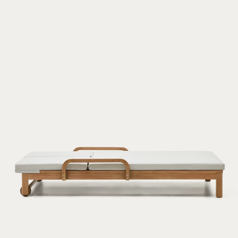 SONSAURA Dvostruka ležaljka izrađena od 100% FSC čvrstog drva eukaliptusa