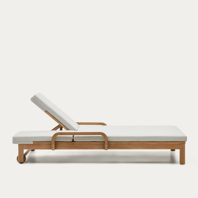 SONSAURA Dvostruka ležaljka izrađena od 100% FSC čvrstog drva eukaliptusa