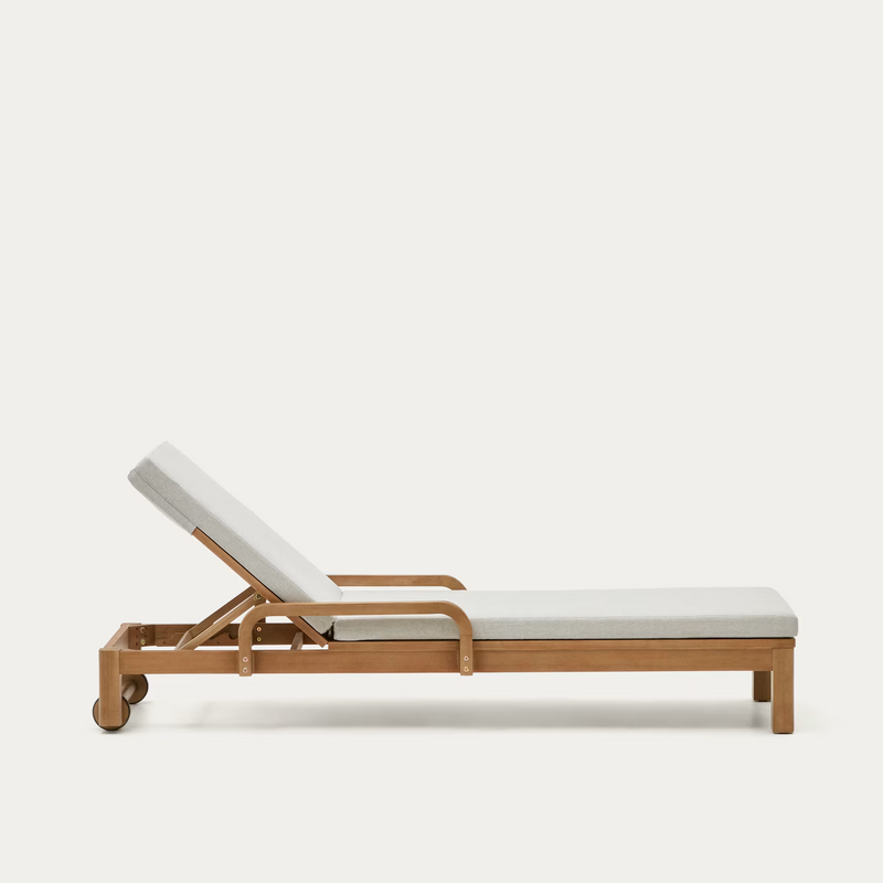 SONSAURA Ležaljka za sunčanje od punog drva eukaliptusa