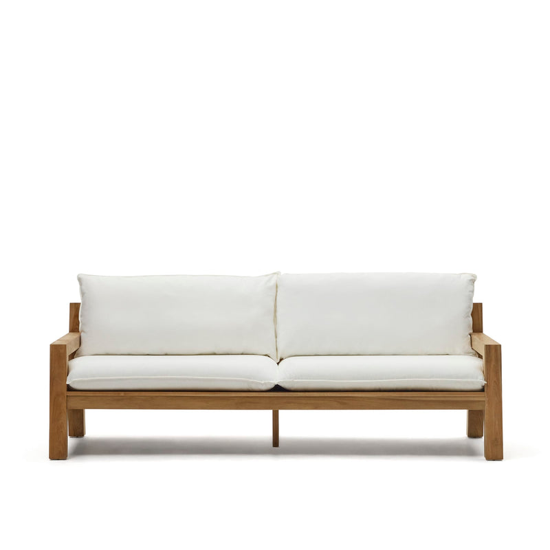 FORCANERA 3 seater solid teak sofa