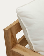 FORCANERA 3 seater solid teak sofa